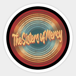 The Sisters of Mercy Vintage Circle Sticker